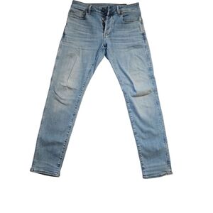 G-Star 3301 Men's Light Blue Slim Jeans (Button Fly) Size 29x30